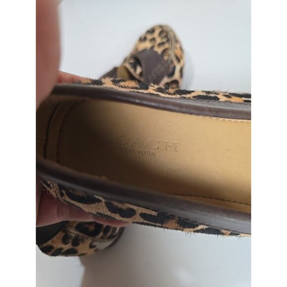 Coach Fredrica Brown Leopard Print Slip On Driving Loafer Flats Womens Size 6.5B - Picture 9 of 12